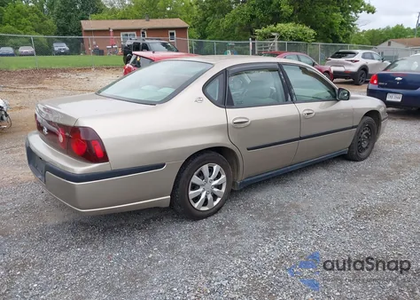 2002 Chevrolet Impala из США, поврежденный, VIN 2G1WF52E929218857
